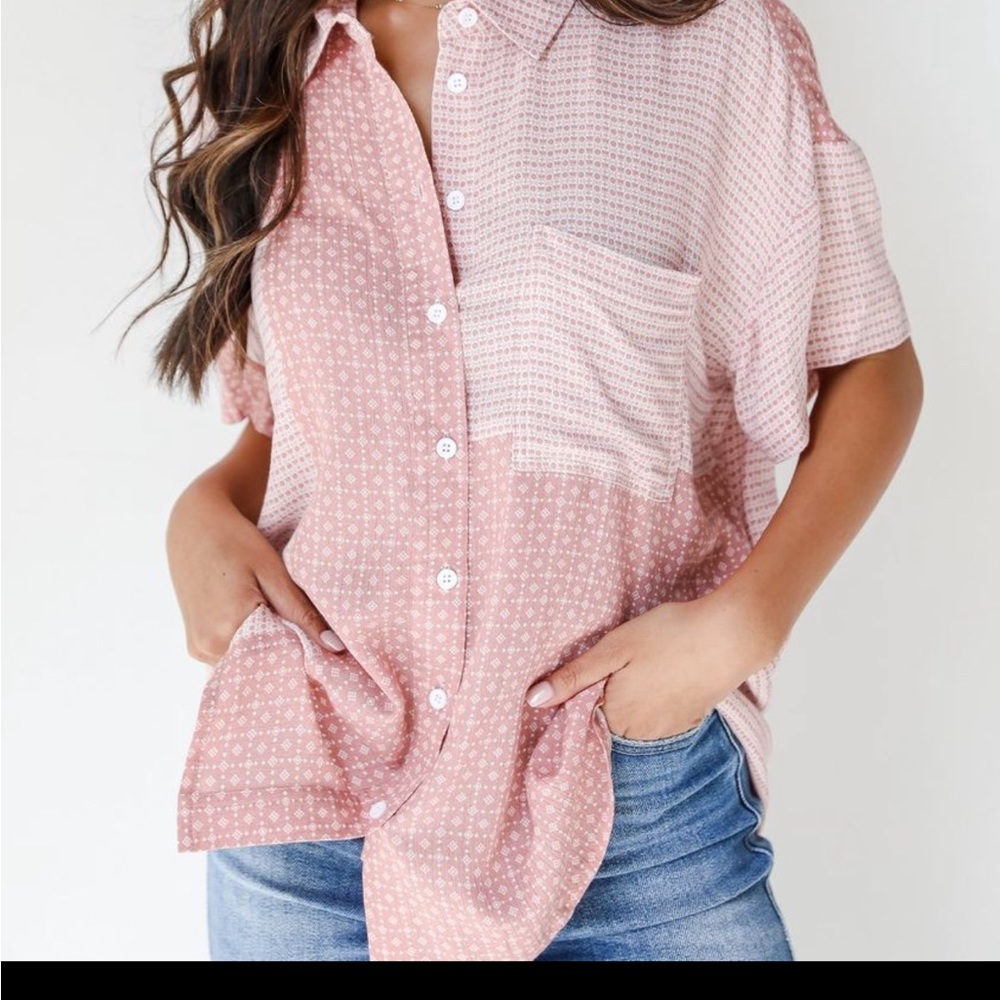 Pink Casual Shirt